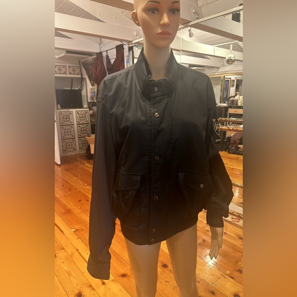 Unisex black with gold embroidery PIAA Racing designer Jacket/windbreaker. - Picture 3 of 9